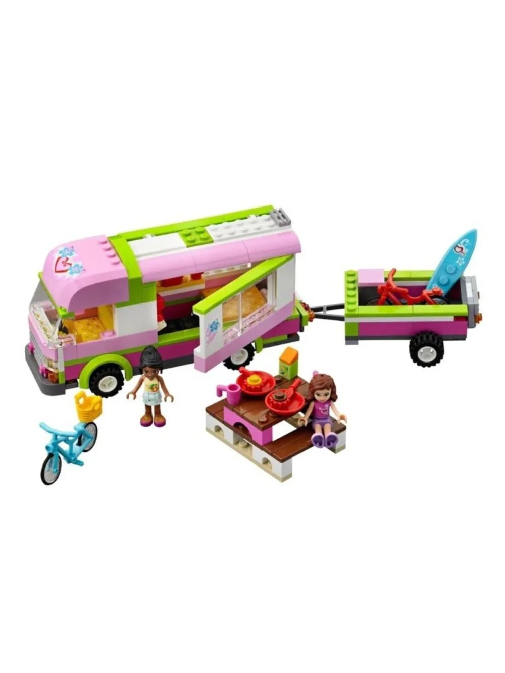 Lego Friends Adventure Camper Complete Set 3184 with Instructions but NO Box